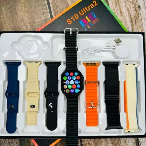 Smartwatch s10 ultra 2 con 7 pilseras